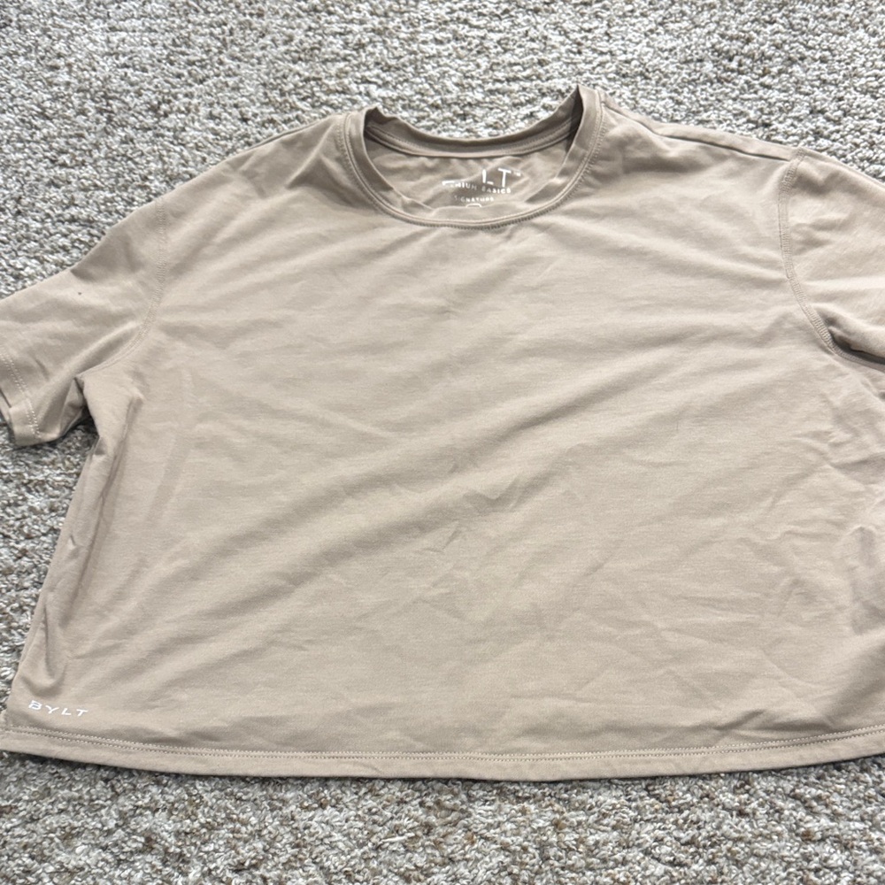 BYLT Tan Short Sleeve T-Shirt